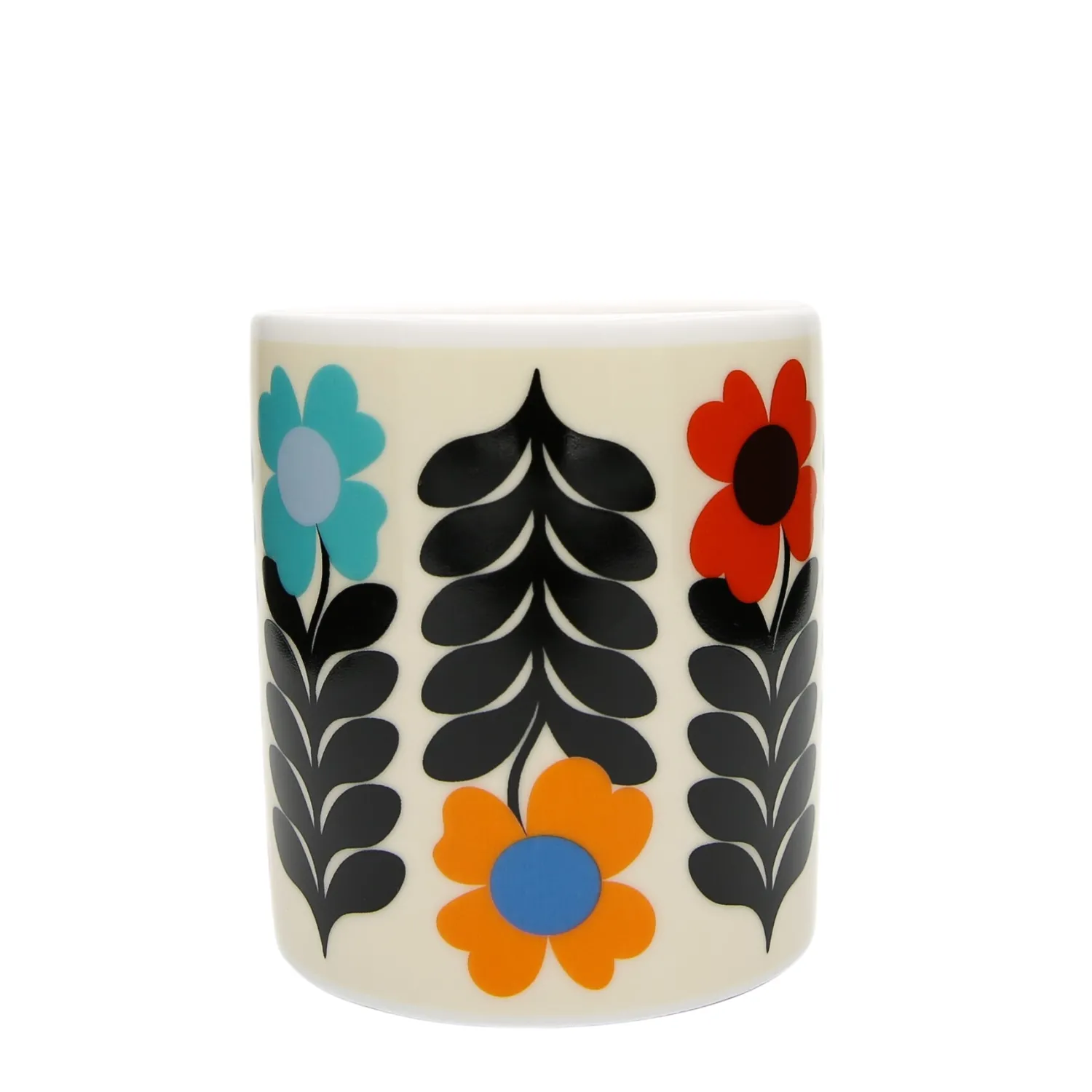 Keith Brymer Jones Frances Collett - Medium Ceramic Mug 275ml - Flower - Latte^ Frances Collett | Mugs & Cups