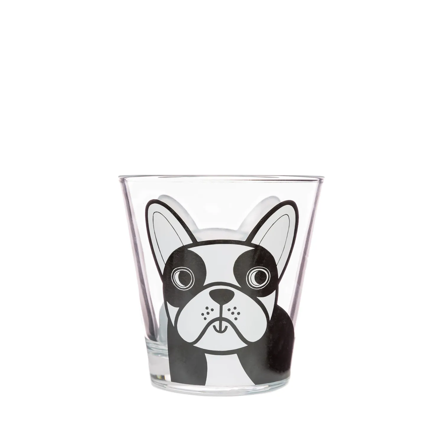 Keith Brymer Jones Jane Foster - Animal Glass Tumbler - French Dog - 250ml^ Jane Foster | Glass Tumblers