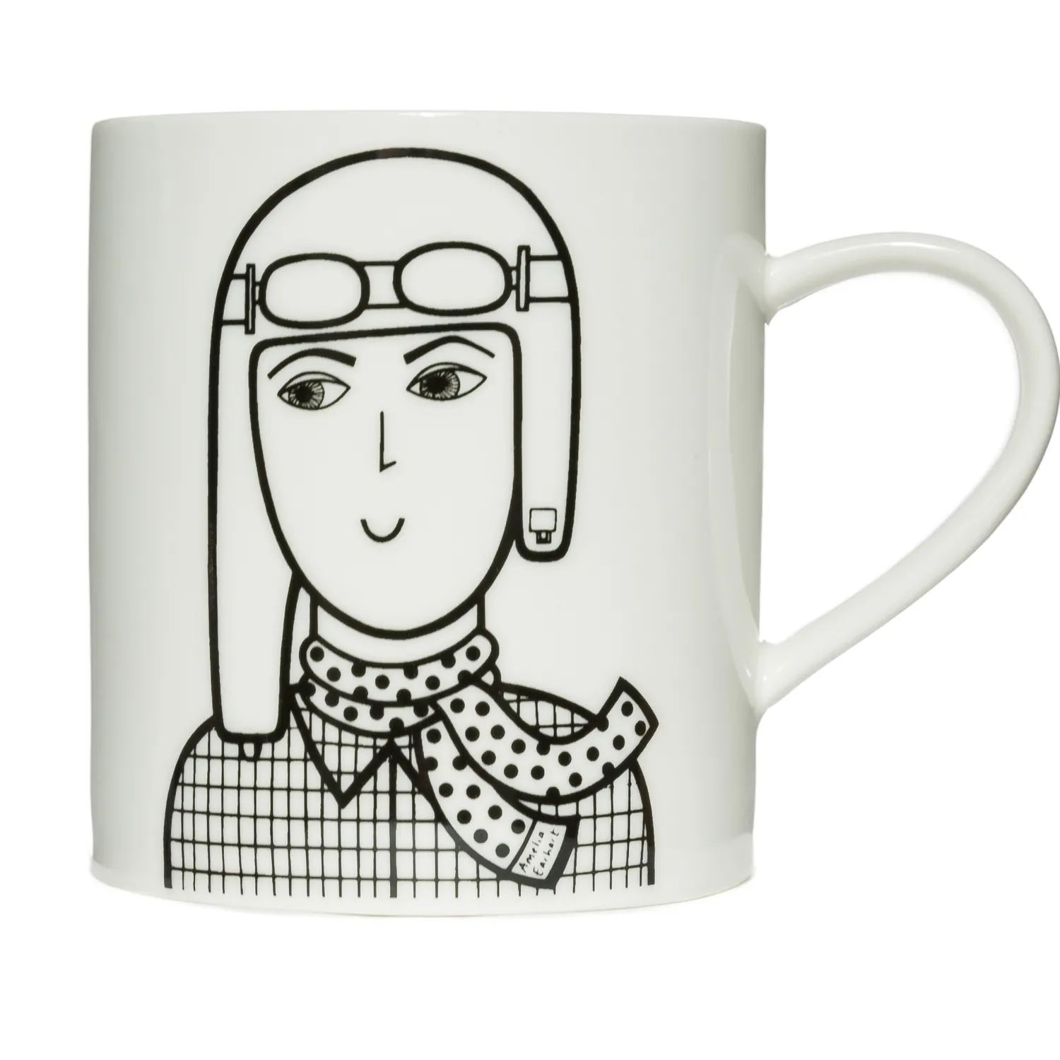 Keith Brymer Jones Jane Foster - Ceramic Mug - Amelia Earhart - 360ml^ Jane Foster | Mugs & Cups