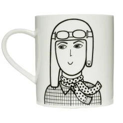 Keith Brymer Jones Jane Foster - Ceramic Mug - Amelia Earhart - 360ml^ Jane Foster | Mugs & Cups