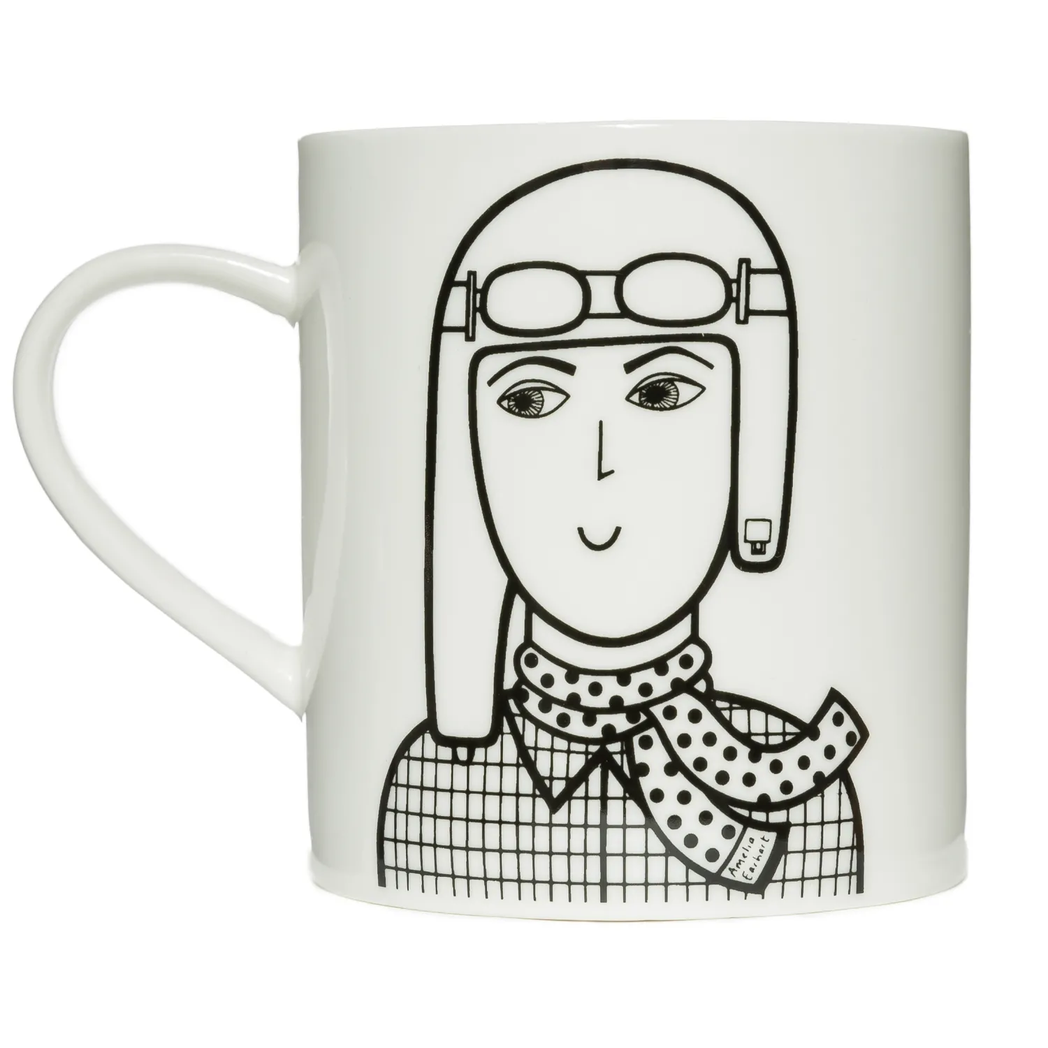 Keith Brymer Jones Jane Foster - Ceramic Mug - Amelia Earhart - 360ml^ Jane Foster | Mugs & Cups