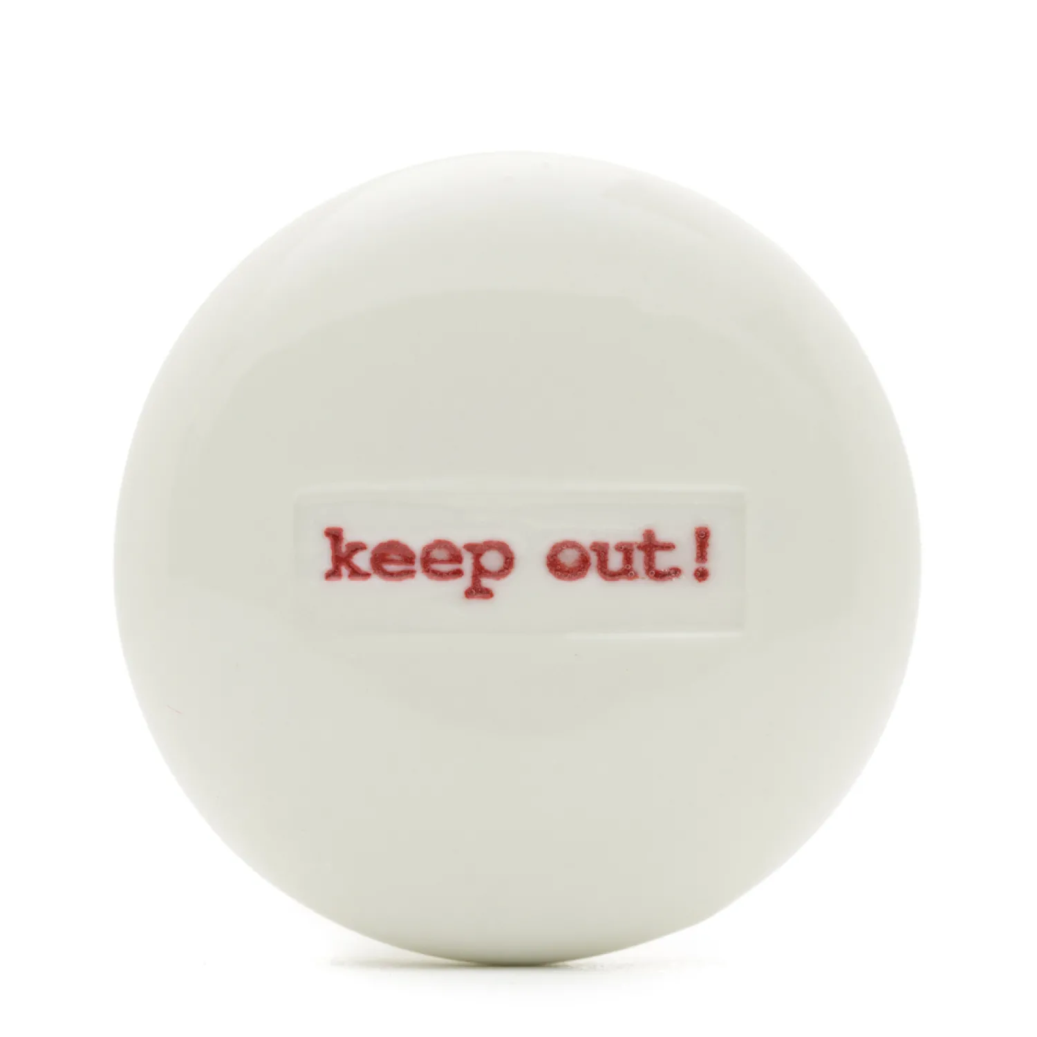 Keith Brymer Jones - Ceramic Drawer Knob - keep out!^ Keith Brymer Jones | Exclusive Items