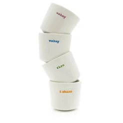 Keith Brymer Jones - Egg Cup Set of 4 - wakey wakey...^ Keith Brymer Jones | Serveware