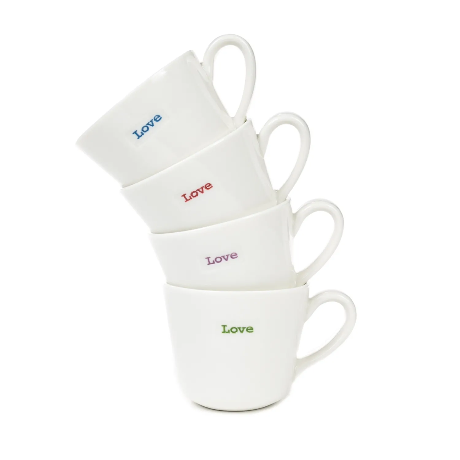 Keith Brymer Jones - Espresso Cup Set of 4 - Love - 100ml^ Keith Brymer Jones | Mugs & Cups