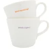 Keith Brymer Jones - Medium Mug Pair - good morning!... - 350ml^ Keith Brymer Jones | Mugs & Cups