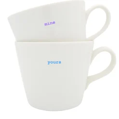 Keith Brymer Jones - Medium Mug Pair - yours & mine - 350ml^ Keith Brymer Jones | Mugs & Cups