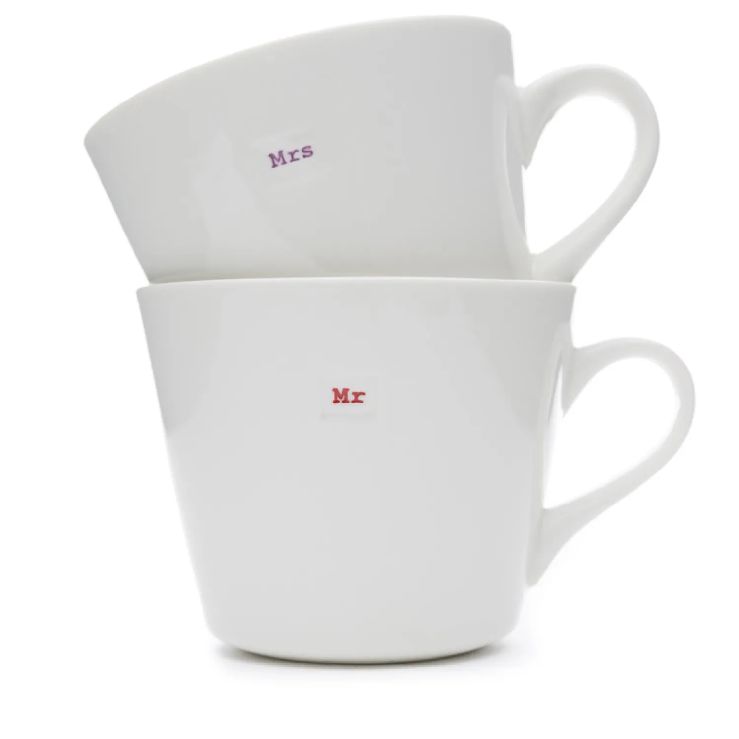 Keith Brymer Jones - Medium Mug Pair - Mr & Mrs - 350ml^ Keith Brymer Jones | Mugs & Cups