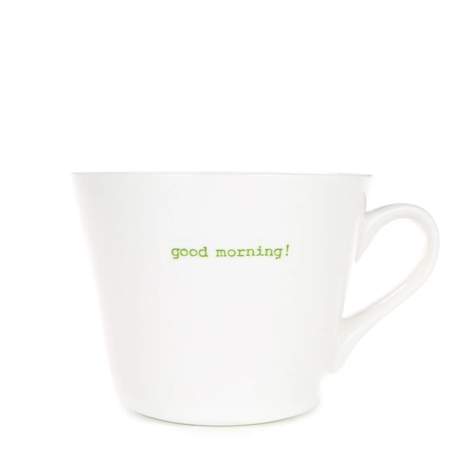 Keith Brymer Jones - Medium Mug - good morning! (green) - 350ml^ Keith Brymer Jones | Mugs & Cups