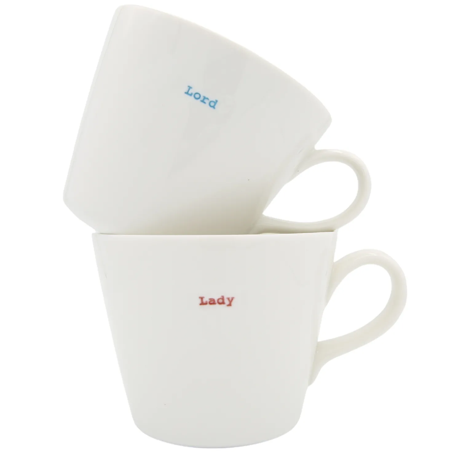 Keith Brymer Jones - Medium Mug Pair - Lord & Lady - 350ml^ Keith Brymer Jones | Mugs & Cups