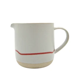 Keith Brymer Jones - Stoneware Jug - Pebble & Red - 400ml^ Keith Brymer Jones | Serveware