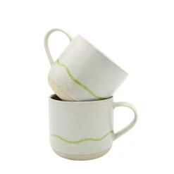 Keith Brymer Jones - Stoneware Mug - Pebble & Green - 350ml^ Keith Brymer Jones | Mugs & Cups