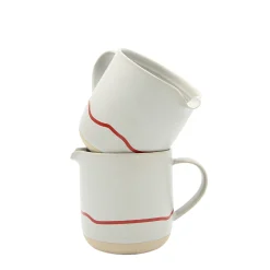 Keith Brymer Jones - Stoneware Jug - Pebble & Red - 400ml^ Keith Brymer Jones | Serveware