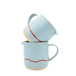Keith Brymer Jones - Stoneware Jug - Clear Sky & Red - 400ml^ Keith Brymer Jones | Serveware
