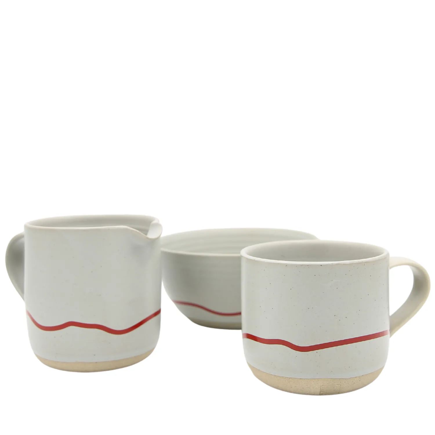 Keith Brymer Jones - Stoneware Mug - Pebble & Red - 350ml^ Keith Brymer Jones | Mugs & Cups
