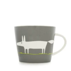 Keith Brymer Jones Scion Living - Animal Mug - Mr Fox - Charcoal & Lime - 350ml^ Scion Living | Mugs & Cups