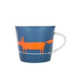 Keith Brymer Jones Scion Living - Animal Mug - Mr Fox - Denim & Orange - 350ml^ Scion Living | Mugs & Cups