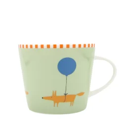 Keith Brymer Jones Scion Living - Animal Mug - Mr Fox Balloon - Green - 350ml^ Scion Living | Mugs & Cups