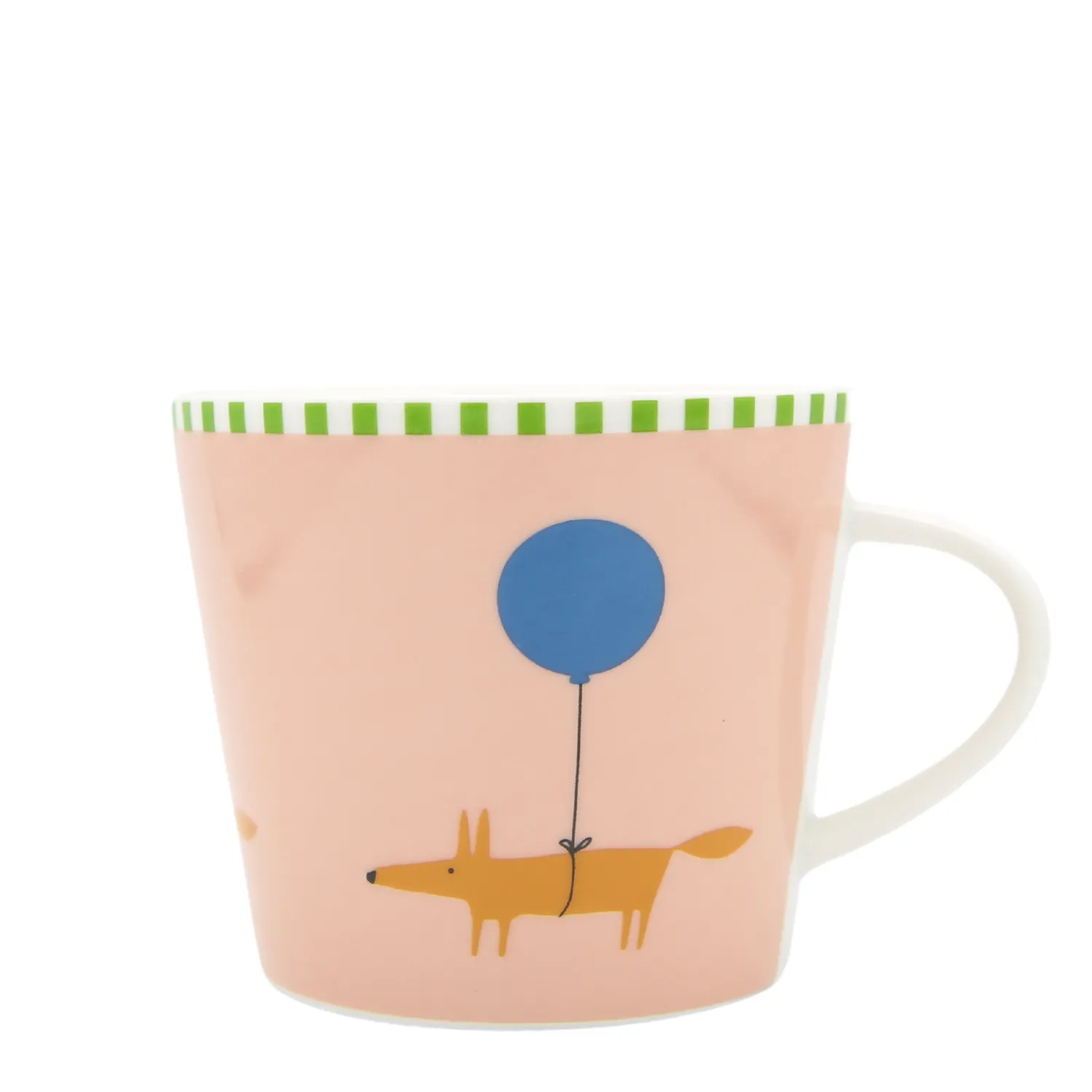 Keith Brymer Jones Scion Living - Animal Mug - Mr Fox Balloon - Pink - 350ml^ Scion Living | Mugs & Cups