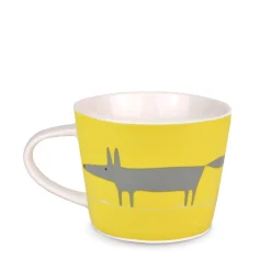 Keith Brymer Jones Scion Living - Animal Mug - Mr Fox - Yellow & Charcoal - 250ml^ Scion Living | Mugs & Cups