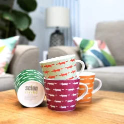 Keith Brymer Jones Scion Living - Animal Mug - Midi Mr Fox - Sage & Poppy - 350ml^ Scion Living | Mugs & Cups