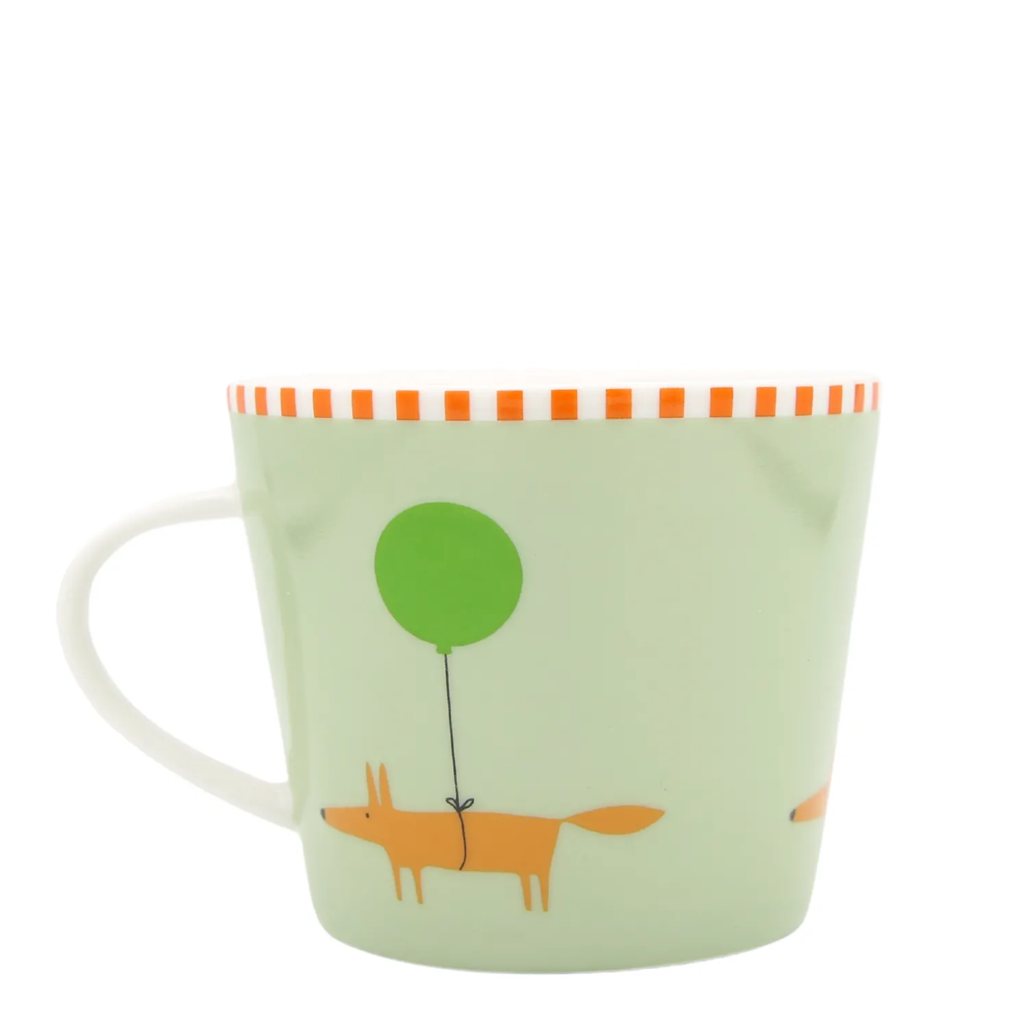 Keith Brymer Jones Scion Living - Animal Mug - Mr Fox Balloon - Green - 350ml^ Scion Living | Mugs & Cups