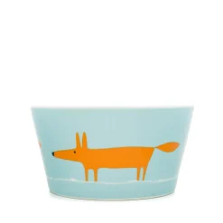 Keith Brymer Jones Scion Living - Ceramic Bowl - Mr Fox - Duckegg & Orange - 565ml^ Scion Living | Plates & Bowls