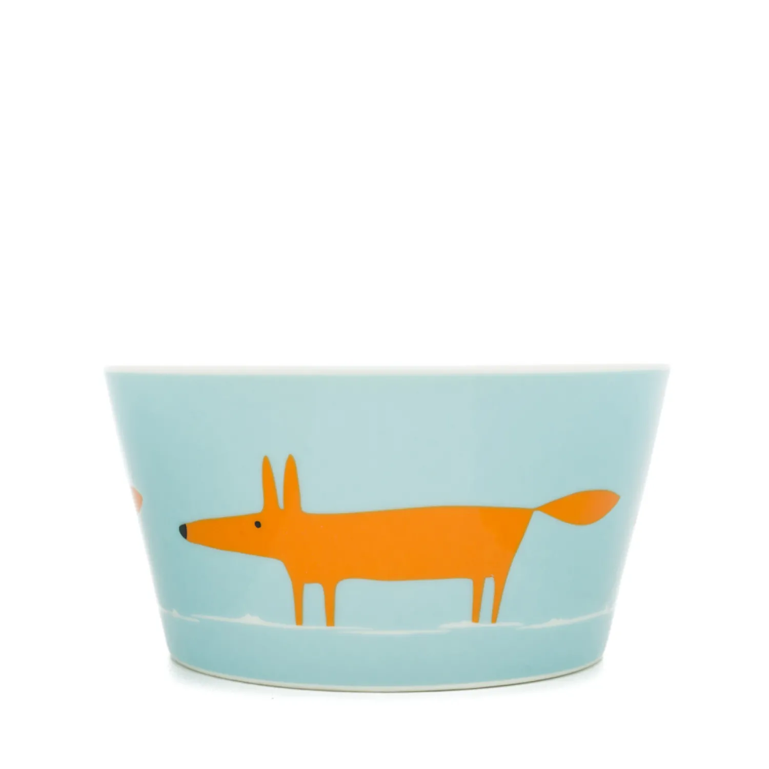 Keith Brymer Jones Scion Living - Ceramic Bowl - Mr Fox - Duckegg & Orange - 565ml^ Scion Living | Plates & Bowls